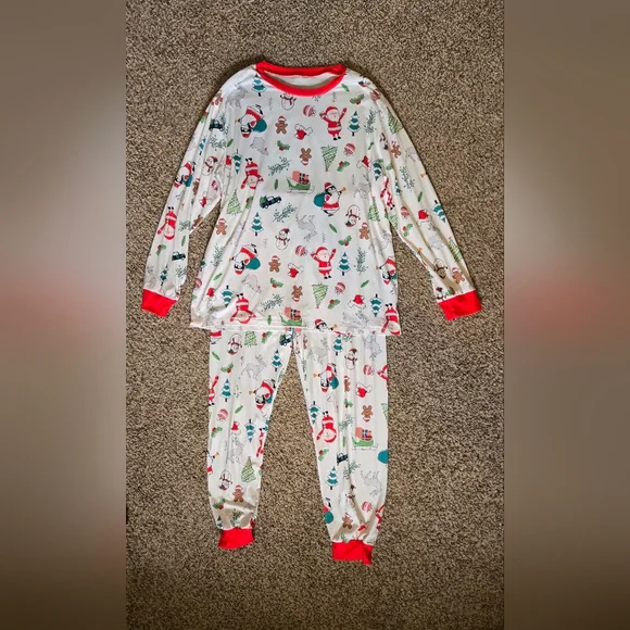 Men's XL Holiday Christmas Print Lounge Pajama Set - Picture 2 of 6